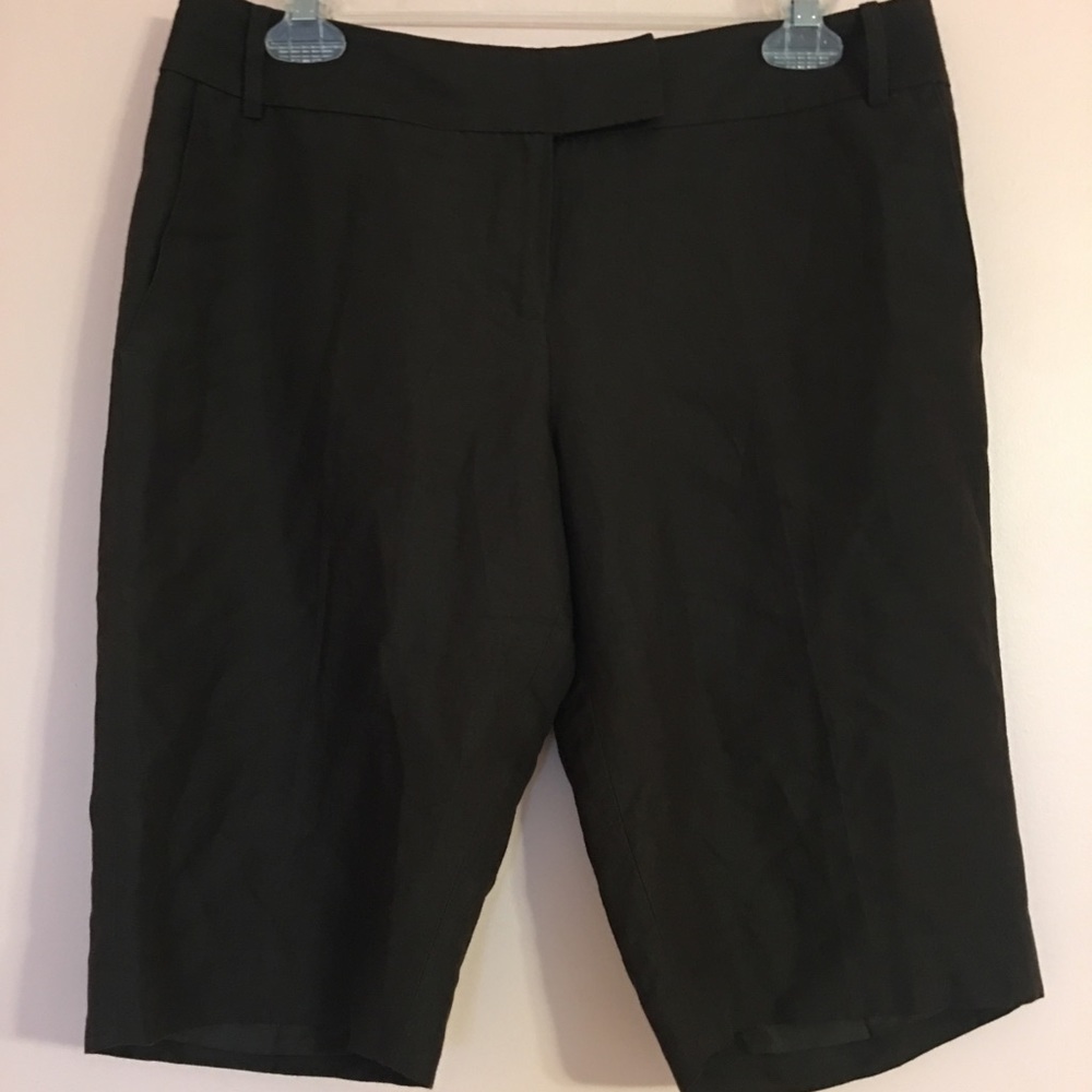 Loft Brown, Lined Linen Blend Shorts!